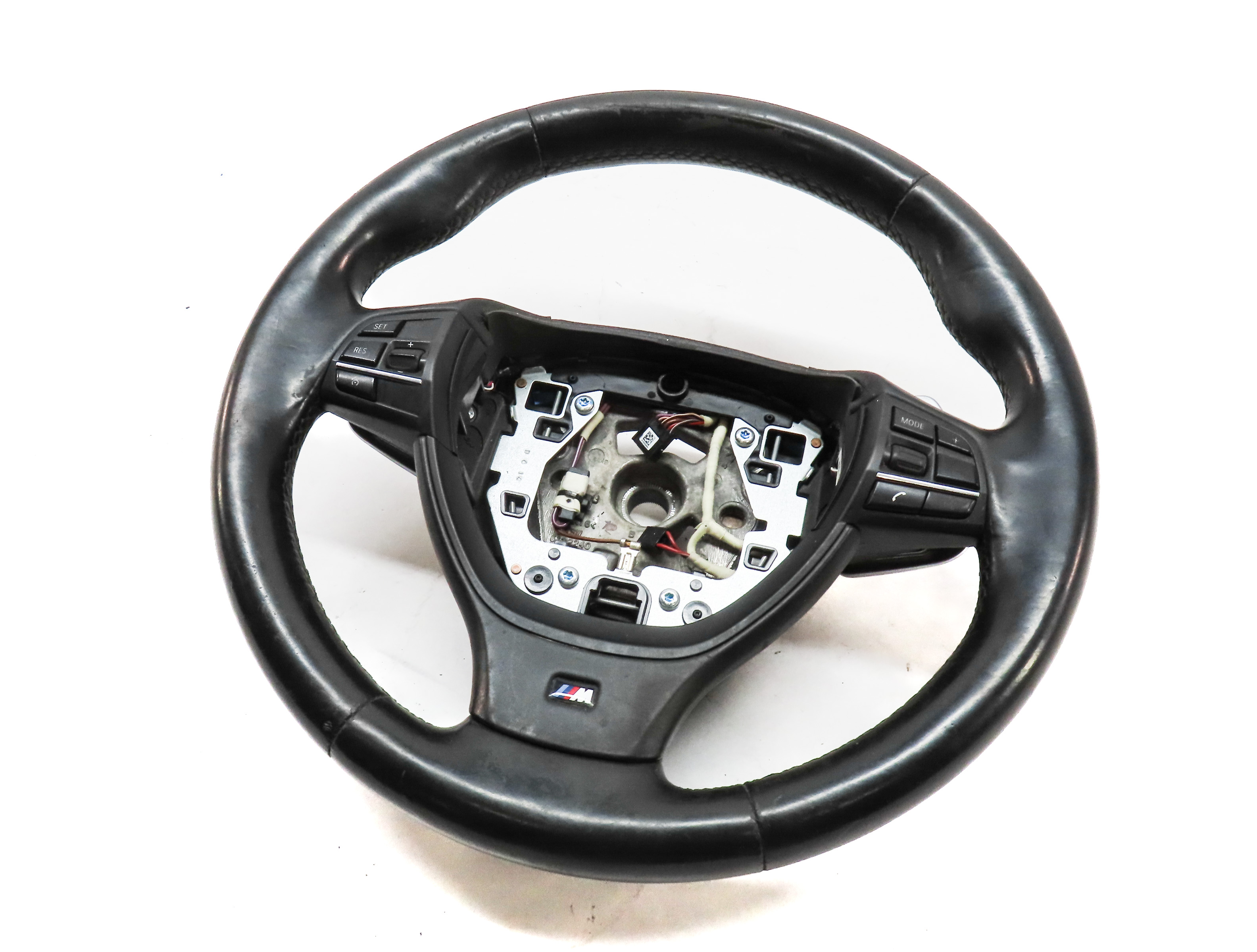 12-15 BMW 5GT 7 SERIES (F01 F07) ///M M SPORT STEERING WHEEL w/ LANE DEPARTURE — exact item pictured